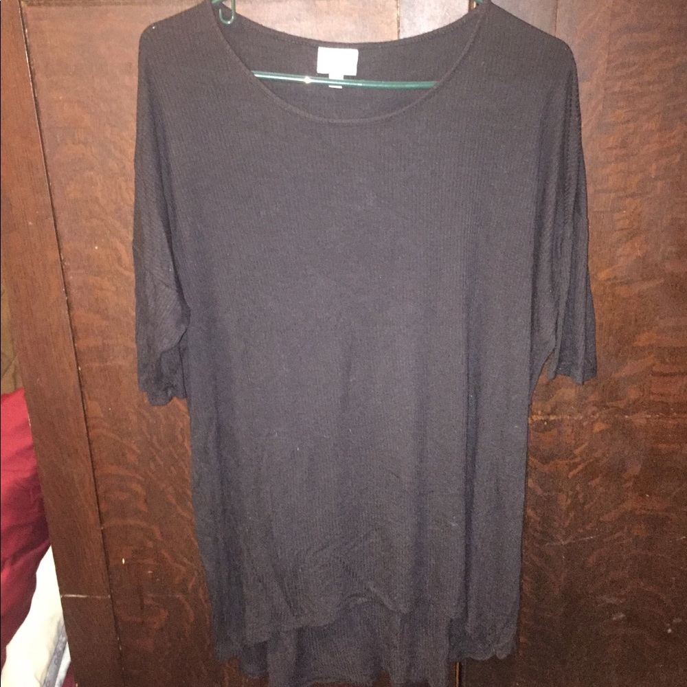 Lularoe Ribbed Black small Irma